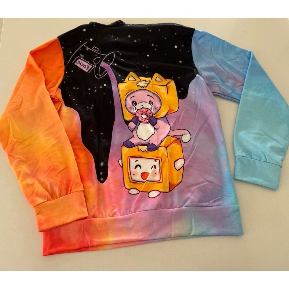 Children's cartoon hoodie sweatshirt top YouTube jumper top school size 8-10 - Picture 5 of 12